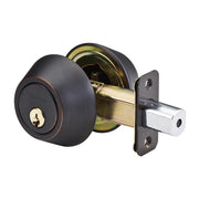 Double Cylinder Deadbolt; Aged Bronze, KW1