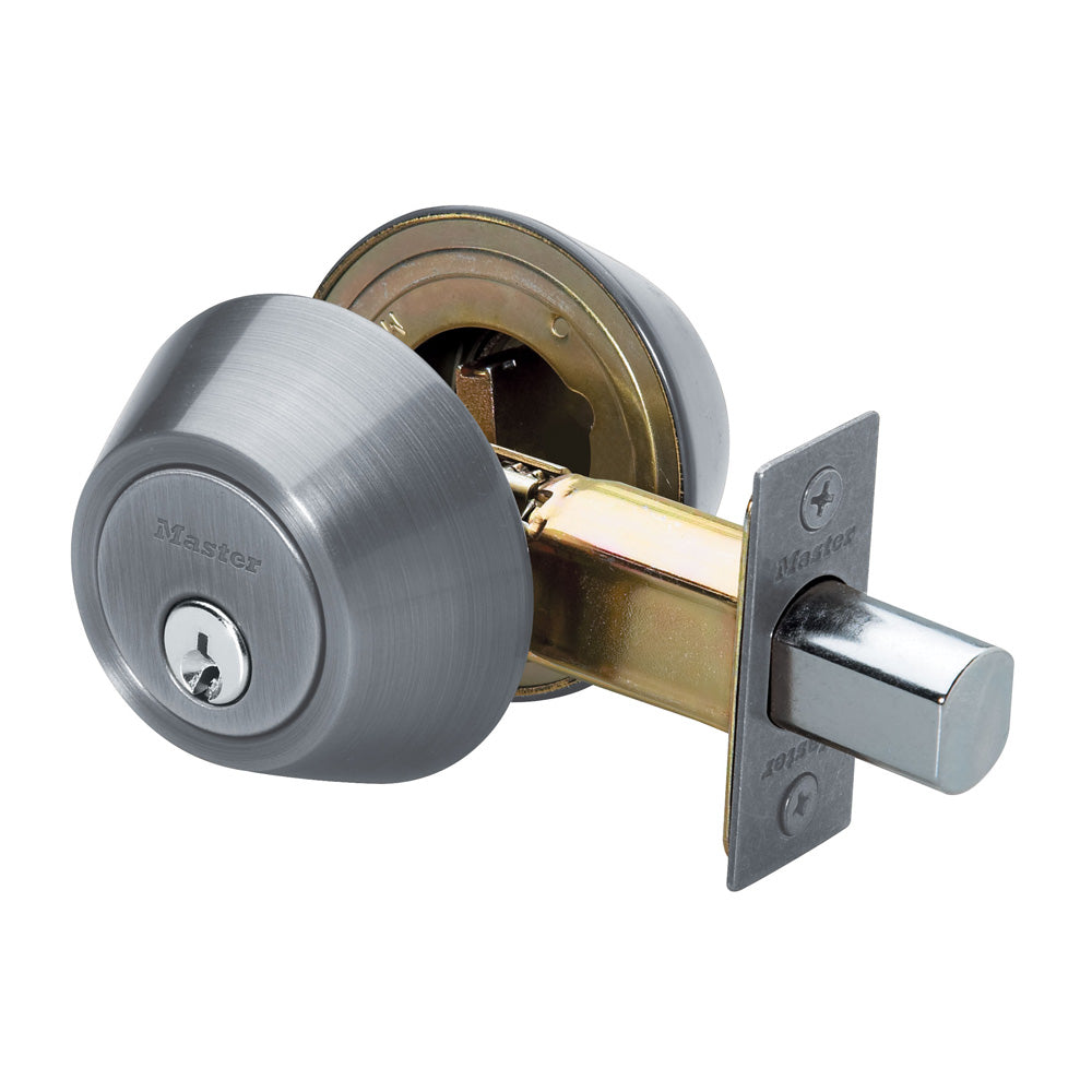 Double Cylinder Deadbolt; Satin Nickel, WR3/5
