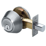 Single Cylinder Deadbolt; Satin Nickel