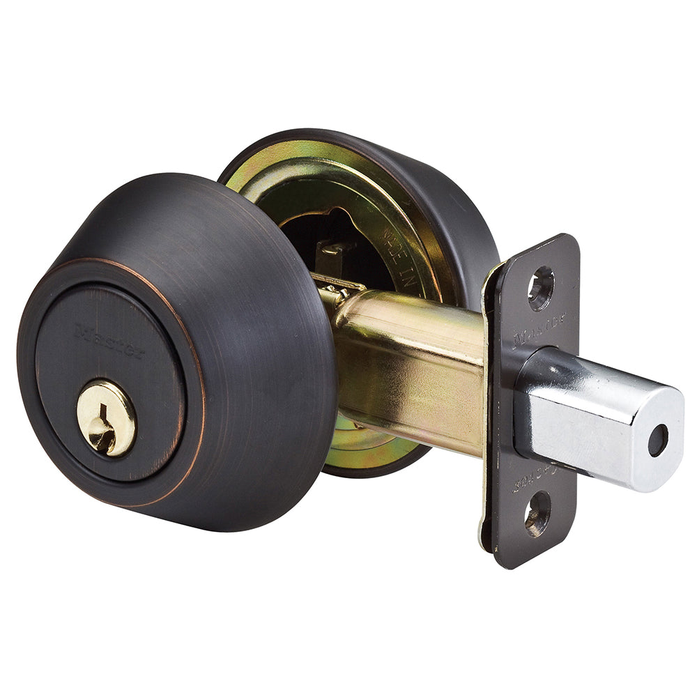 Double Cylinder Deadbolt; Aged Bronze