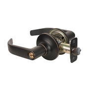 Return Style Lever Entry Door Lock; Aged Bronze, SC1