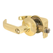 Return Style Lever Storeroom Lock; Satin Nickel, SC1