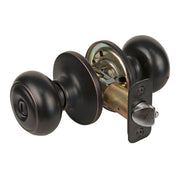 Rusk Style Knob Privacy Door Lock; Aged Bronze