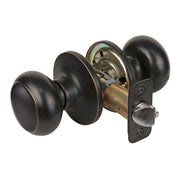 Rusk Style Hall and Closet Door Knob; Aged Bronze