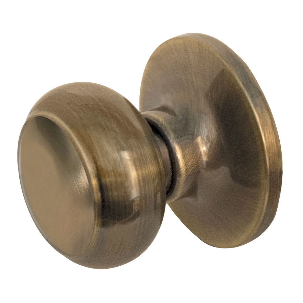 Rusk Style Dummy Knob; Antique Brass