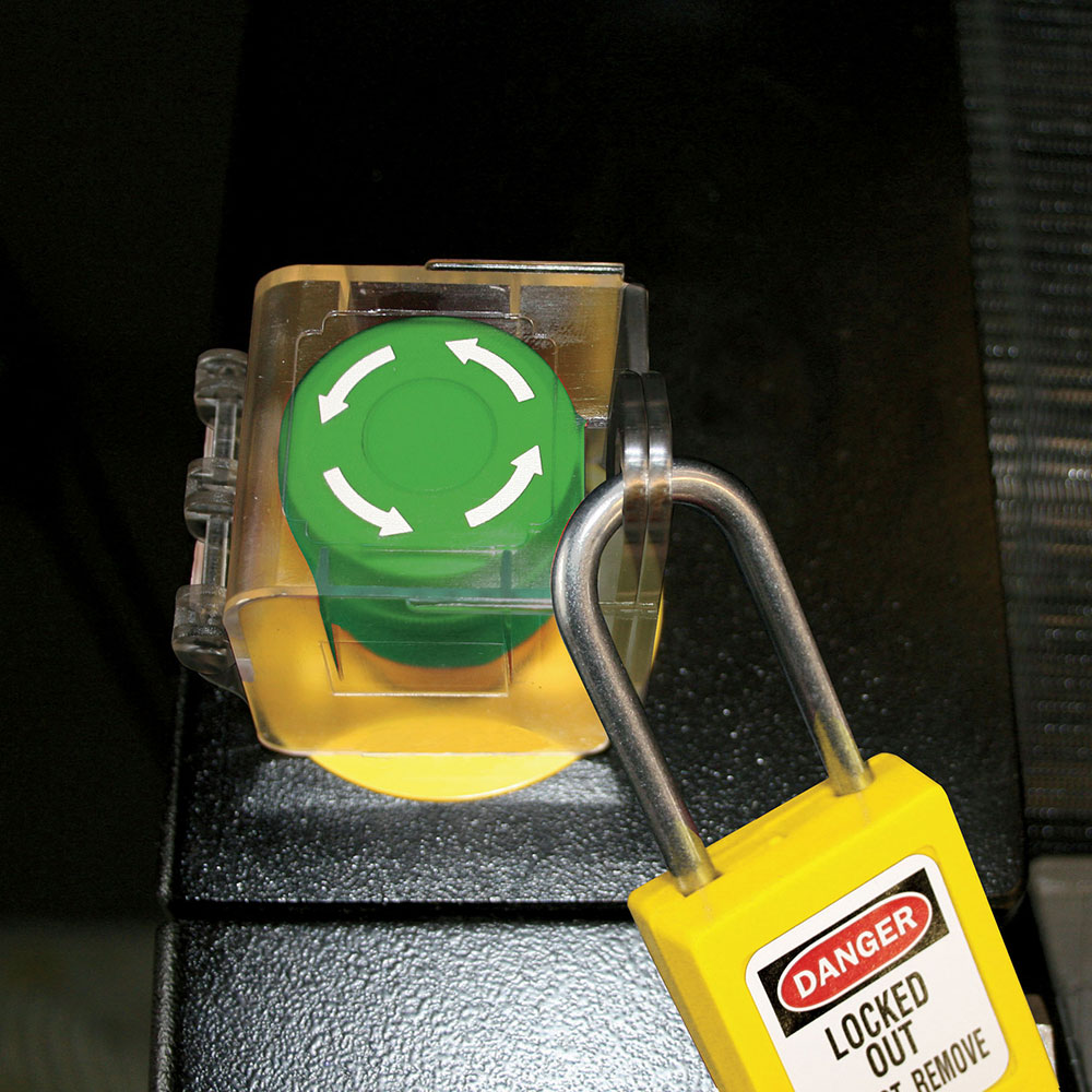 Installed Push Button and Rotary Switch Cover