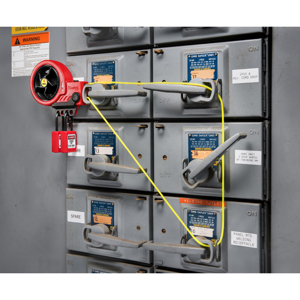 Retractable Cable Lockout Device with Nylon Core Cable