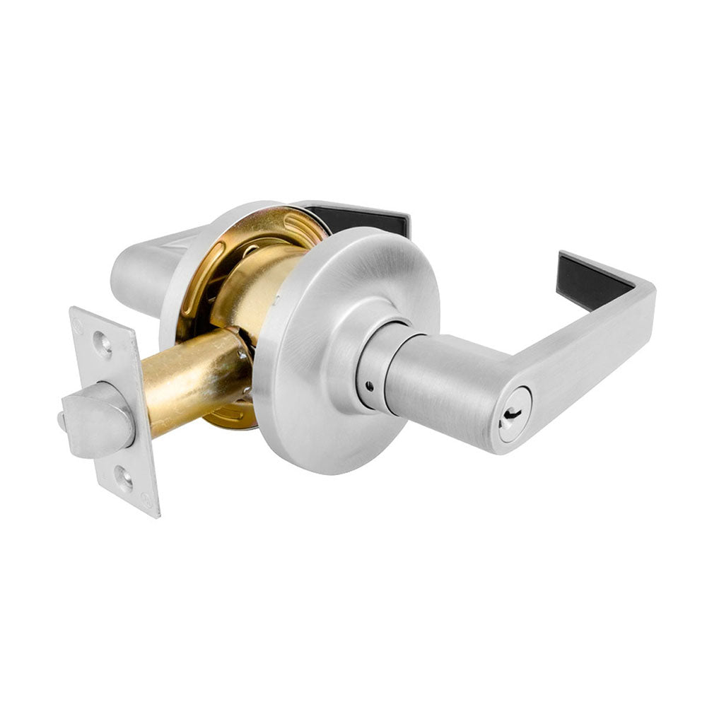 Keyed Entry Cylindrical Lever, Commercial Grade 2