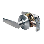 Straight Style Lever Passage Door Lock; Satin Nickel