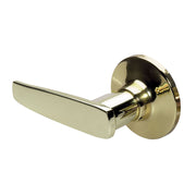 Straight Style Lever Dummy Lock; Polished Brass