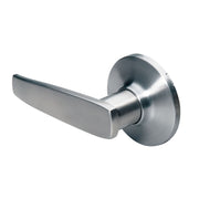 Straight Style Lever Dummy Lock; Satin Nickel