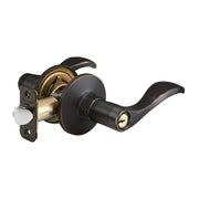 Wave Style Lever Entry Door Lock; Aged Bronze, KW1