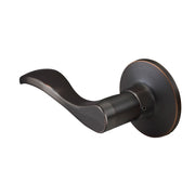 Wave Lever Style Dummy Lock; Aged Bronze