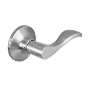 Wave Lever Style Dummy Lock; Satin Nickel