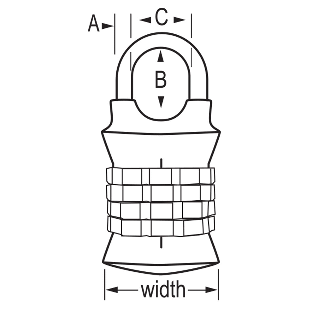 1-1/2in (38mm) Wide Set Your Own Combination Padlock; Assorted Colors
