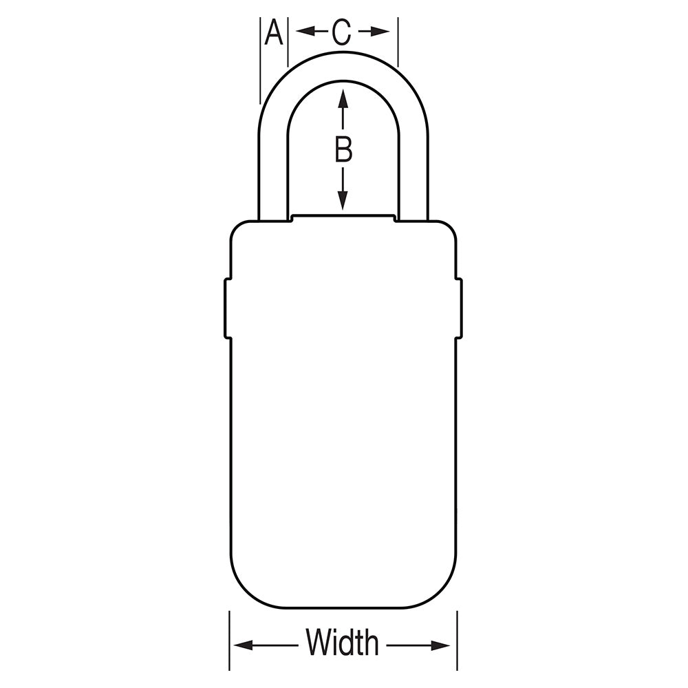 2-7/8in (72mm) Wide Set Your Own Combination Light Up Dial Portable Lock Box