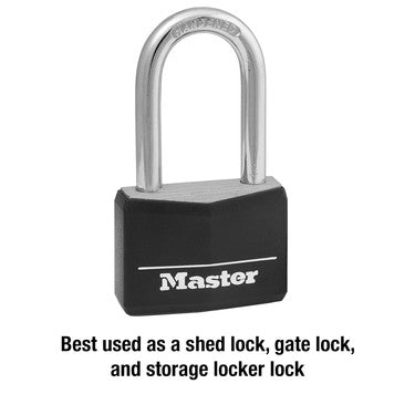 1-9/16in (40mm) Wide Covered Solid Body Padlock with 1-1/2in (38mm) Shackle