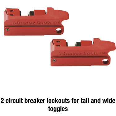 Lockout Toolbox with Standard Electrical Device Assortment and three Zenex™ Thermoplastic Padlocks