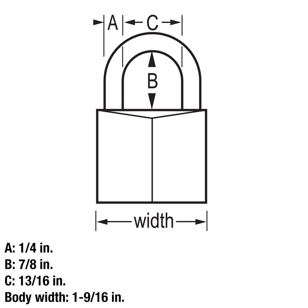 1-9/16in (40mm) Wide Covered Solid Body Padlock; Pink