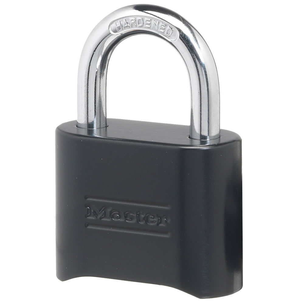 2in (51mm) Wide Set Your Own Combination Solid Body Padlock; Black