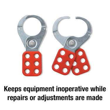 Steel Lockout Hasp, 1-1/2in (38mm) Jaw Clearance