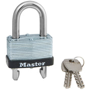 1-3/4in (44mm) Wide Laminated Steel Warded Padlock with Adjustable Shackle