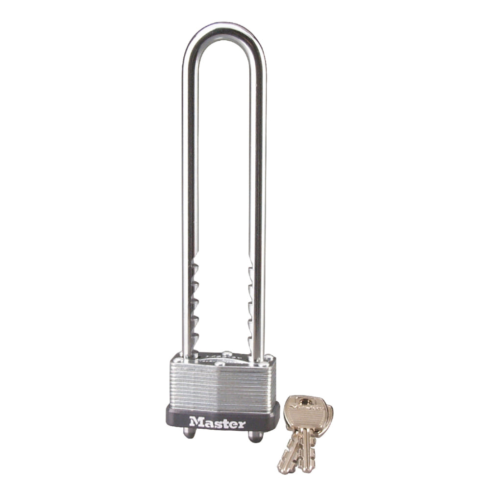 1-3/4in (44mm) Wide Laminated Steel Warded Padlock with Adjustable Shackle