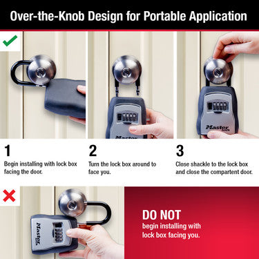 3-1/4in (83mm) Wide Set Your Own Combination Portable Lock Box
