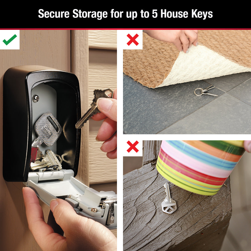 3-1/4in (83mm) Wide Set Your Own Combination Wall Lock Box