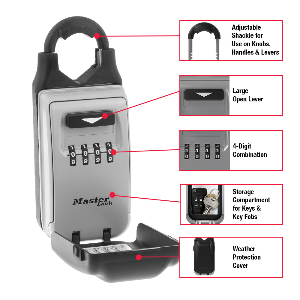 2-7/8in (72mm) Wide Set Your Own Combination Universal Lock Box
