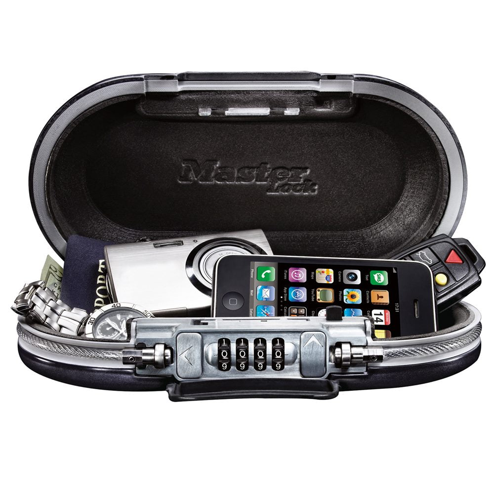 Set Your Own Combination Portable Personal Safe; Black