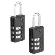 13/16in (20mm) Wide Set Your Own Combination Lock; 2-Pack