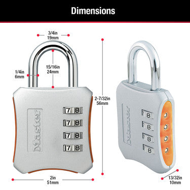 2in (51mm) Wide Set Your Own Combination Padlock