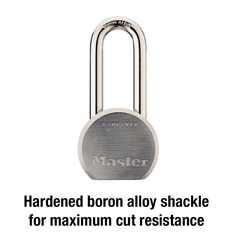 2-1/2in (64mm) Wide Solid Steel Body Padlock with 2in (51mm) Shackle