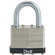 Laminated Steel 2" Laminated Pin Tumbler Padlock