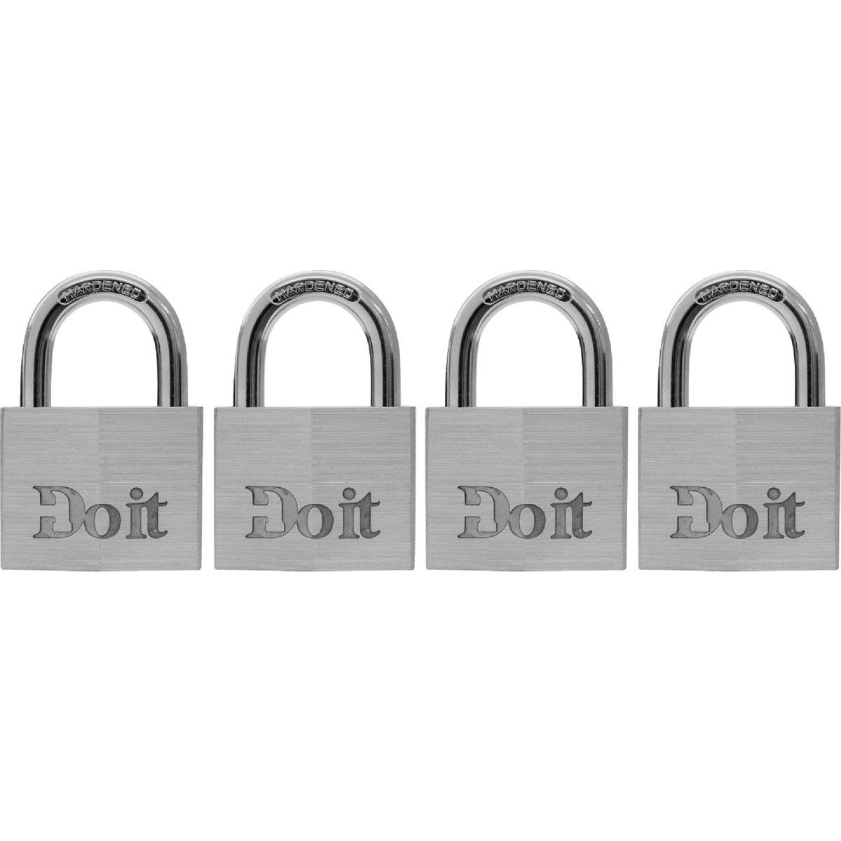 1-1/2 In. Aluminum Keyed Padlock (4-Pack)