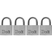 1-1/2 In. Aluminum Keyed Padlock (4-Pack)