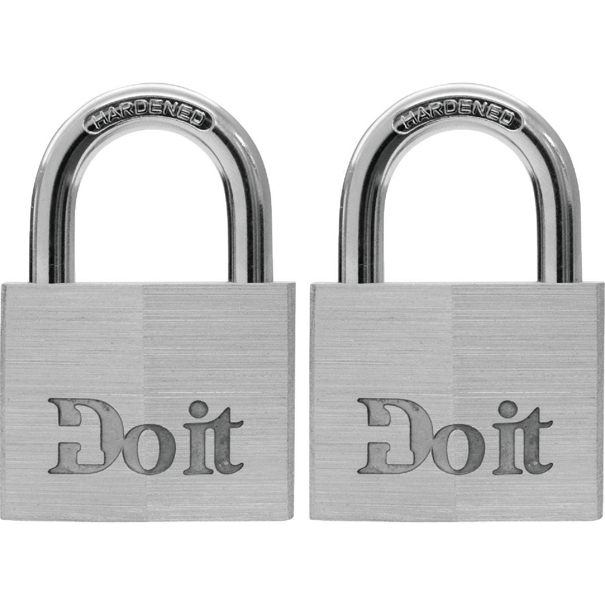 1-1/2 In. Aluminum Keyed Padlock (2-Pack)