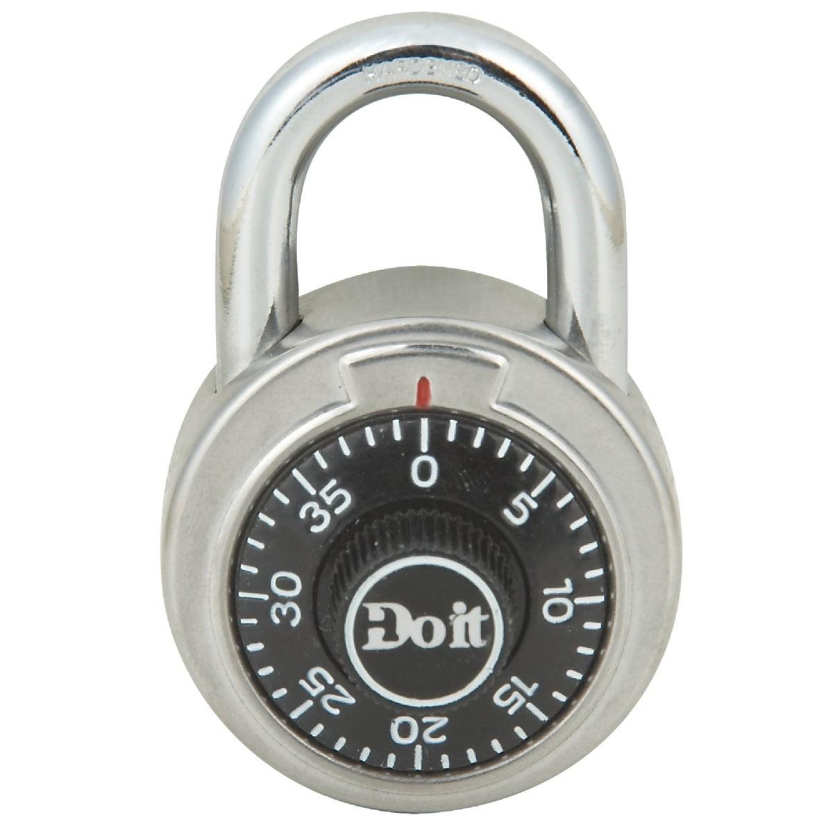2 In. Stainless Steel Black Combination Lock Padlock