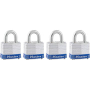Master Lock 1-9/16 In. Wide 4-Pin Tumbler Keyed Padlock (4-Pack)