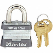Laminated Steel Pin Tumbler Padlock, Keyed Alike - Key# 0814