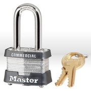 Padlock, 1-3/4" Steel Laminated Padlock Keyed Alike, RED