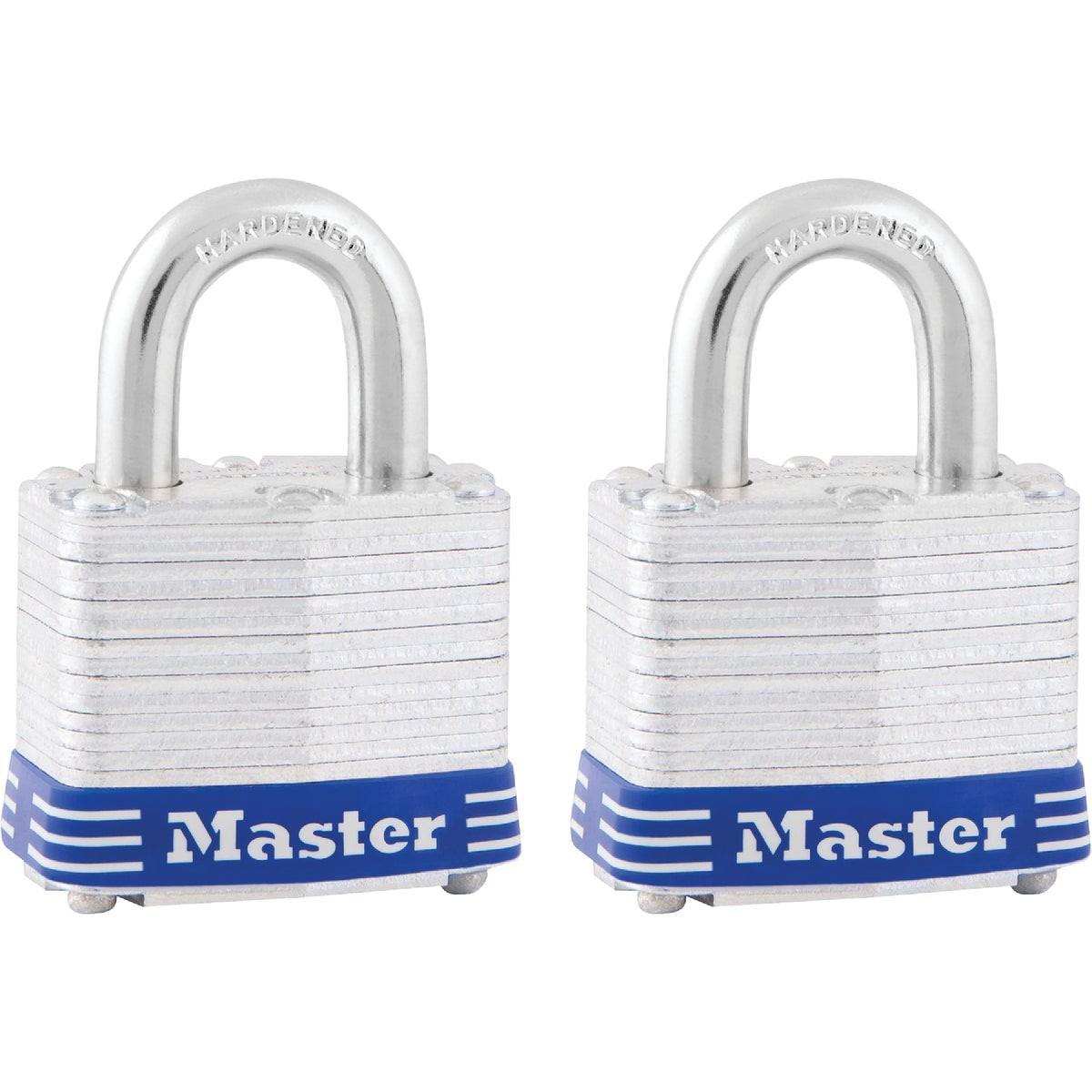 3T Master Lock 1-9/16 In. Wide 4-Pin Tumbler Keyed Alike Padlock (2-Pack)
