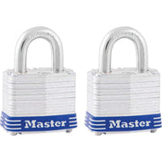 3T Master Lock 1-9/16 In. Wide 4-Pin Tumbler Keyed Alike Padlock (2-Pack)