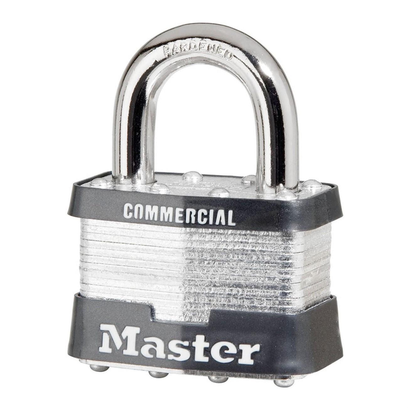 Padlock, 2 Inch Size, Laminated Steel Body Style, Steel
