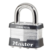 Padlock, 2 Inch Size, Laminated Steel Body Style, Steel