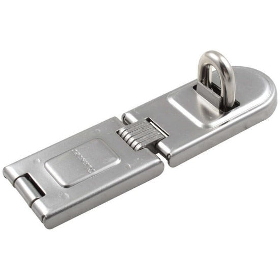 Master Lock Padlock, 6-1/4", Single hinge high security, Max Shackle Dia. 7/16",Hardened steel