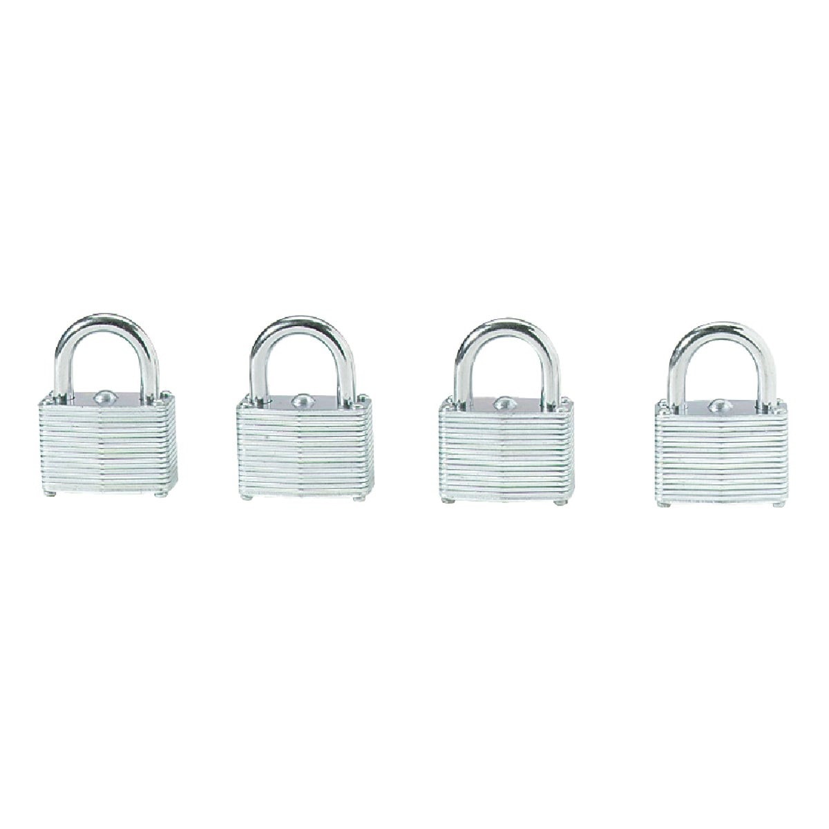 1-1/2 In. Warded Steel Keyed Padlocks (4-Pack)