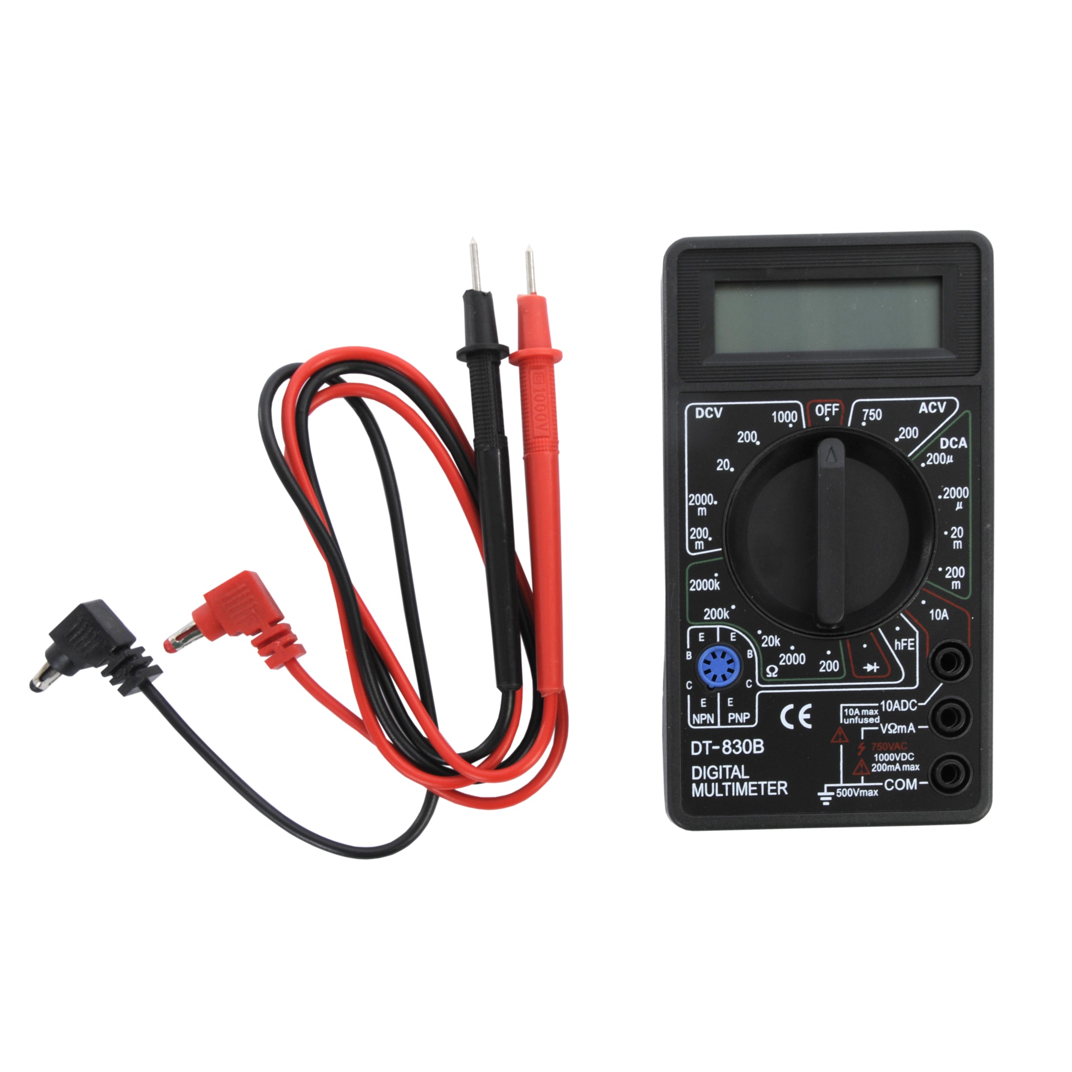 Multimeter, Digital, 3.5 Digit LCD Display