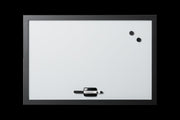 MasterVision White Magnetic Dry Erase Board 18x24" Black Frame